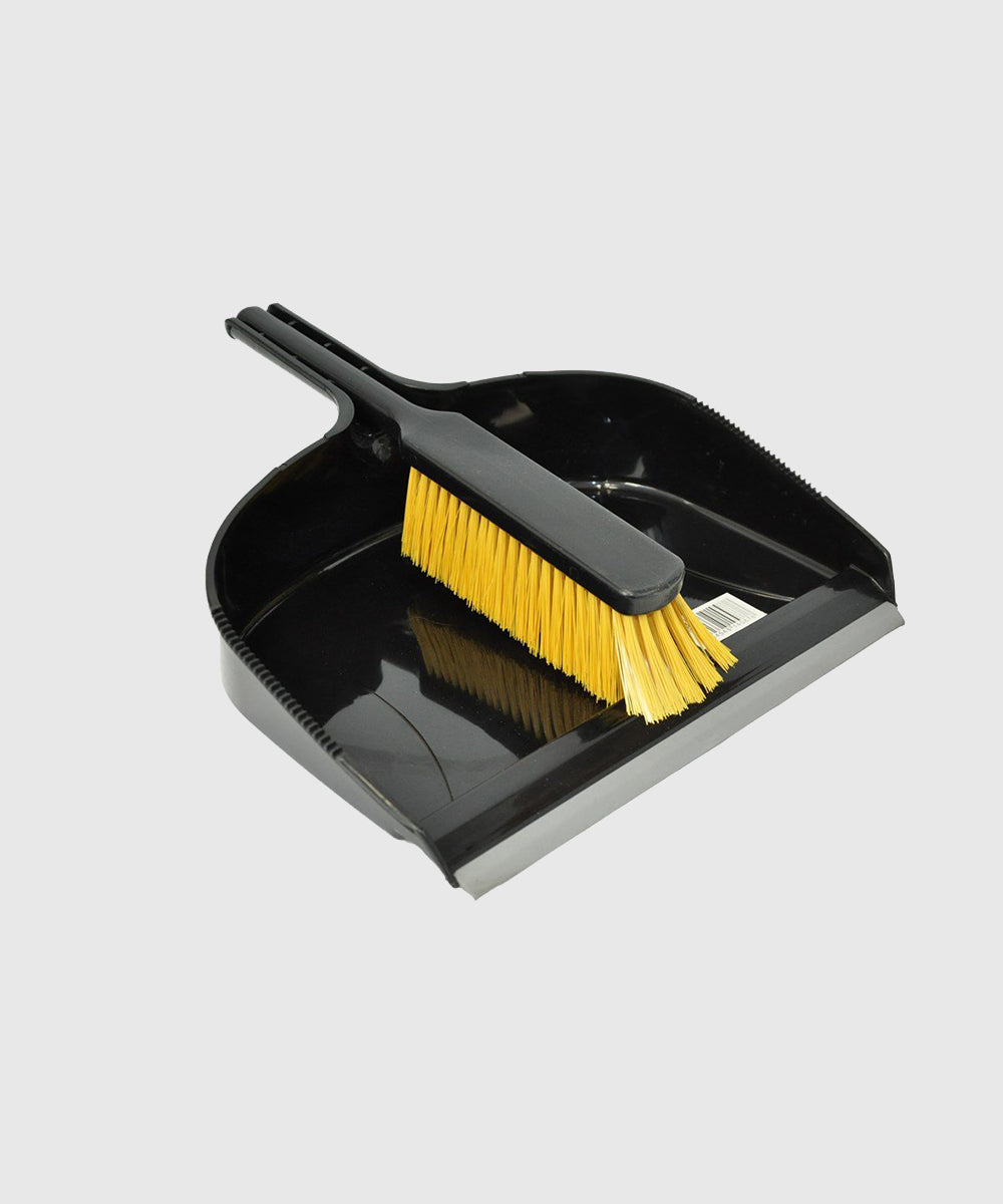 Jumbo Dustpan With Stiff Banister Brush