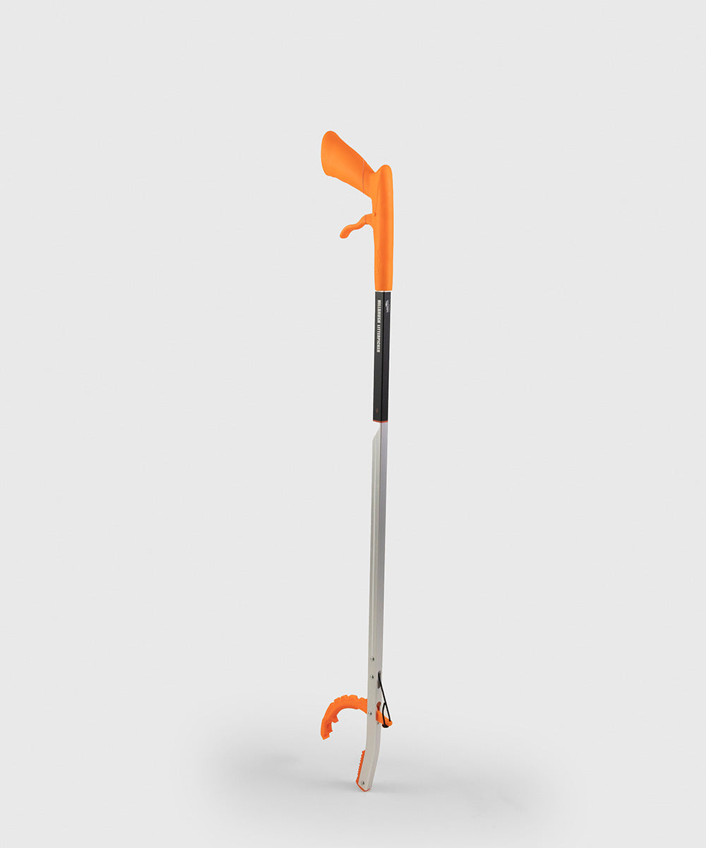 Litter Picker With Fluorescent Tangerine Pistol Grip - 810mm
